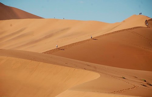Sossusvlei dunes in Southern Africa.