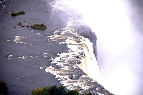Victoria Falls from above.