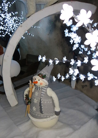 Displays in tunnel to Santa’s House