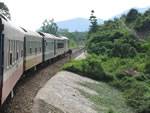 Solo train travel in Vietnam.