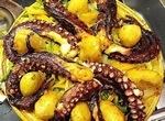 Tunisian food: Octopus couscous.