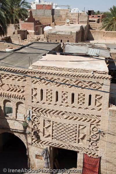 Mud brick buildings in Tunisia.