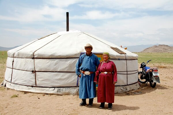 The author visited nomads and their ger, Mongolia.