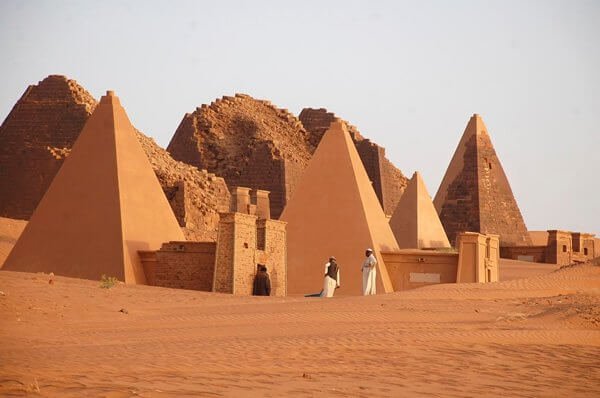Nubian pyramids in North Sudan.