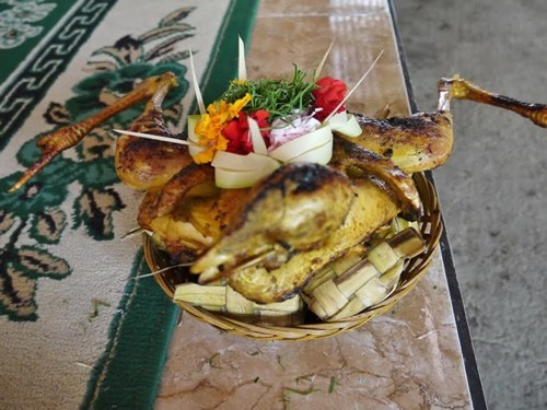 Chicken offering to the Gods in Bali.