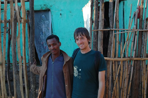 Mekonen and Randy in Ethiopia.
