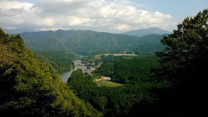 Above Toyomi in Japan.