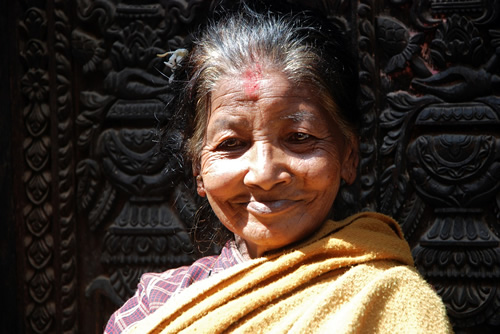 Nepal: An older Nepali woman who becomes my friend.