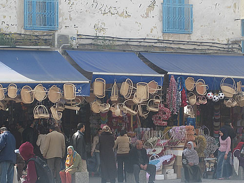 Medina (market) in Tunisia: Learning to Give.
