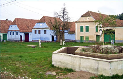 Old Saxon homes in Transylvania.