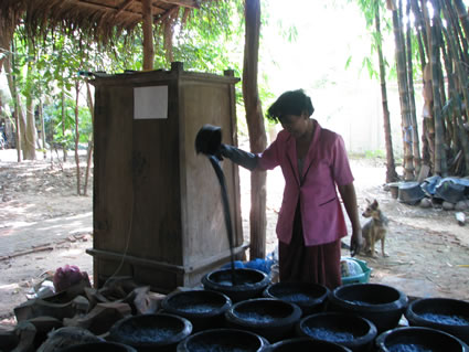 Indigo dye used in Thailand