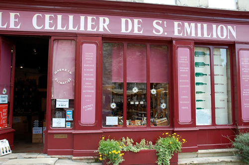 A wine store in Bordeaux.