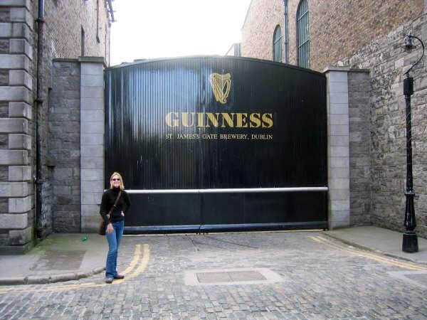 Author visiting the Guinness Brewery in Dublin, Ireland, home of great beer.