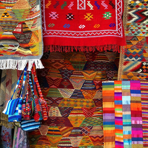 Market in Rabat, Morocco.