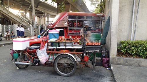 A food cart in Thailand.
