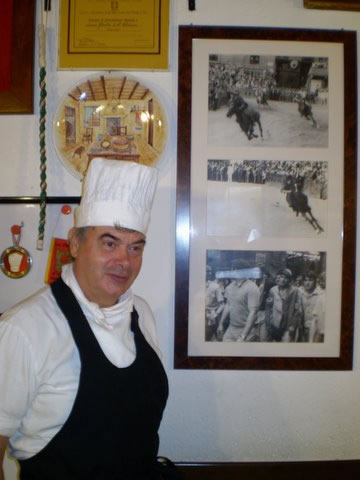 Pierino Fagnani, chef and owner of Da Bagoga.