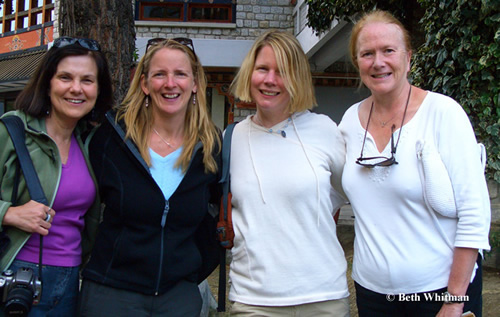 Women group travel in Bhutan.
