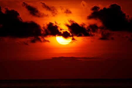 A Costa Rican sunset.