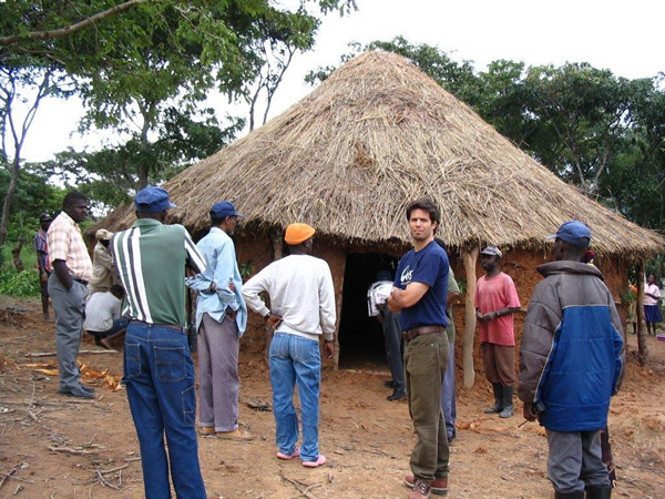 Visiting a household for an Catholic Relief Services’ agriculture NGO project in Angola