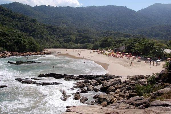 A beach in Paraty, Brazil.