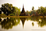 Temple and reflection in Thailand: Teaching English in Chiang Mai.