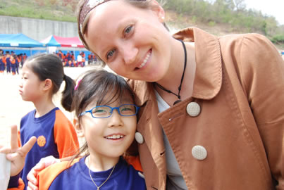 South Korea Student with the author.