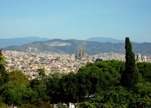 A view of Barcelona while working as an au pair.