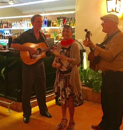 Dinner in Miramar with great musical entertainment in Havana, Cuba.