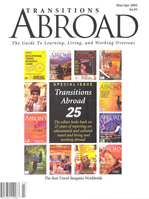 Transitions Abroad magazine at 25.