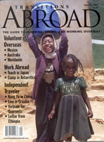 Cover of Transitions Abroad issue with Ethiopian girls.