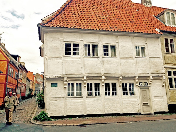 An old house off a small cobblestone lane in peaceful Helsingør, Denmark.