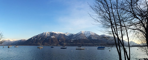 On Lago Maggiore in Ticino, Switzerland.