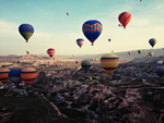 Ballooning tours in Cappadocia, Turkey.