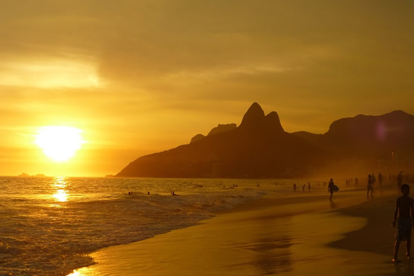 Teaching English in Brazil with access to beautiful places like Ipanema Beach.