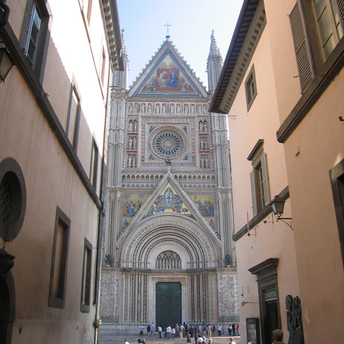 Cathedral in Orvieto, Italy.