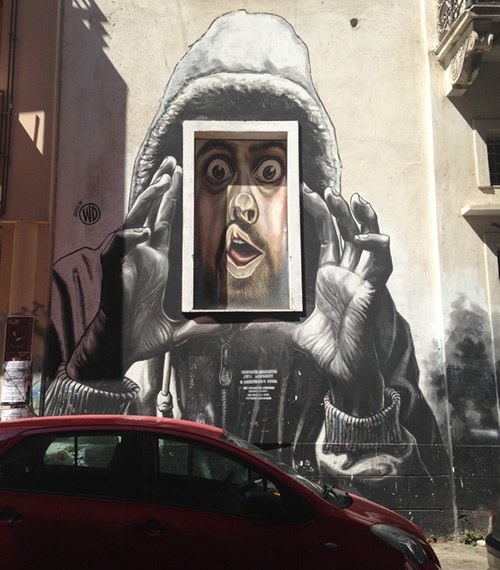 Street art in Exarcheia, Greece.