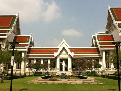 Buildings on the campus of Chulalongkorn University in Bangkok.
