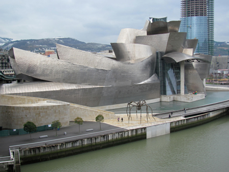 The Guggenheim Museum in Bilbao, which has become a landmark of Spanish tourism