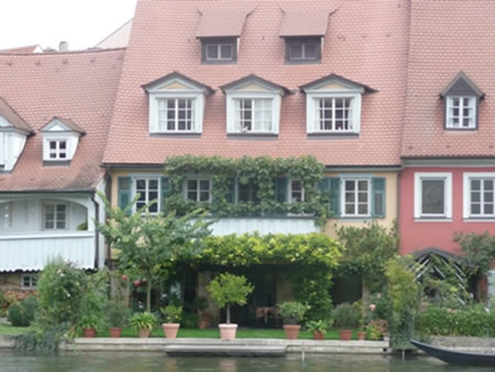Houses on the River in Bamberg Germany
