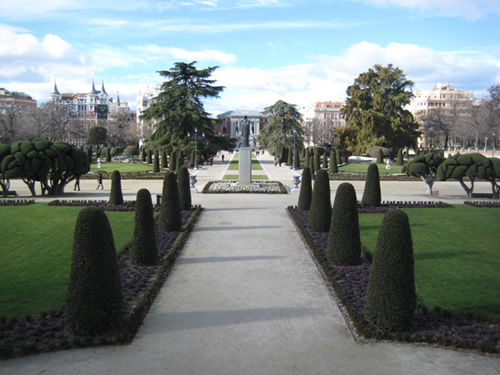 El Parque de Buen Retiro in Madrid.