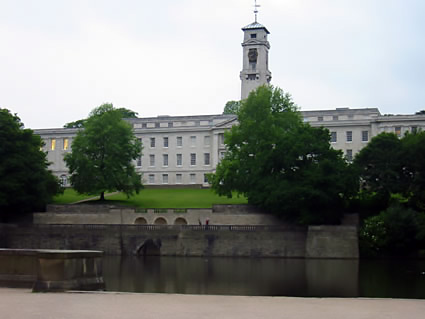 Trent Building on the University of Nottingham, University Park Campus in England.