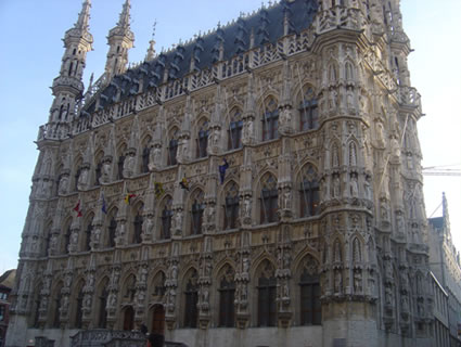 A building in the Brussels architecture.
