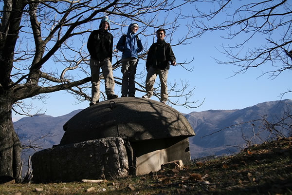 Standing on bunker of Lac