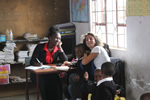 Volunteer teaching in Tanzania
