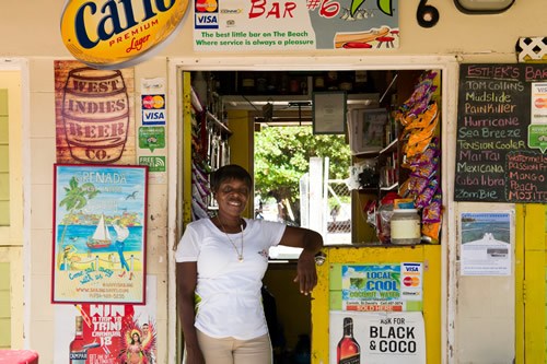 Esther and her children make the best cocktails on Grand Anse beach.