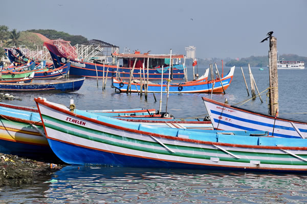 Harbor and shipyard of Fort Kochi