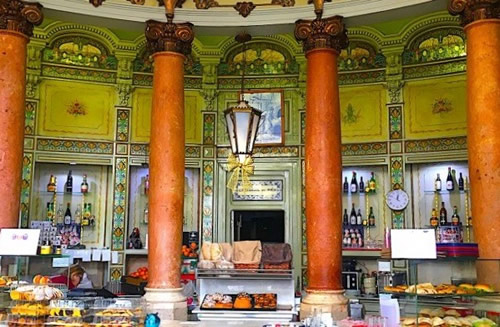 The interior of 'São Roque' pastry shop in Lisbon.