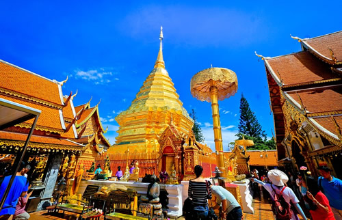 A pagoda in Chiang Mai