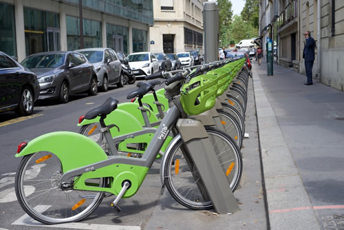 The Velib bike rental program is used widely in Paris
