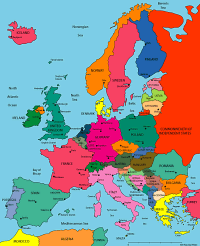 Map of Europe